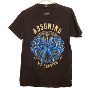 Assuming We Survive black band tshirt size medium Y2K Punk Grunge Fangear